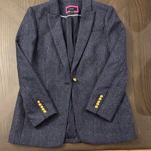 J. Crew Navy Blazer with Gold Buttons